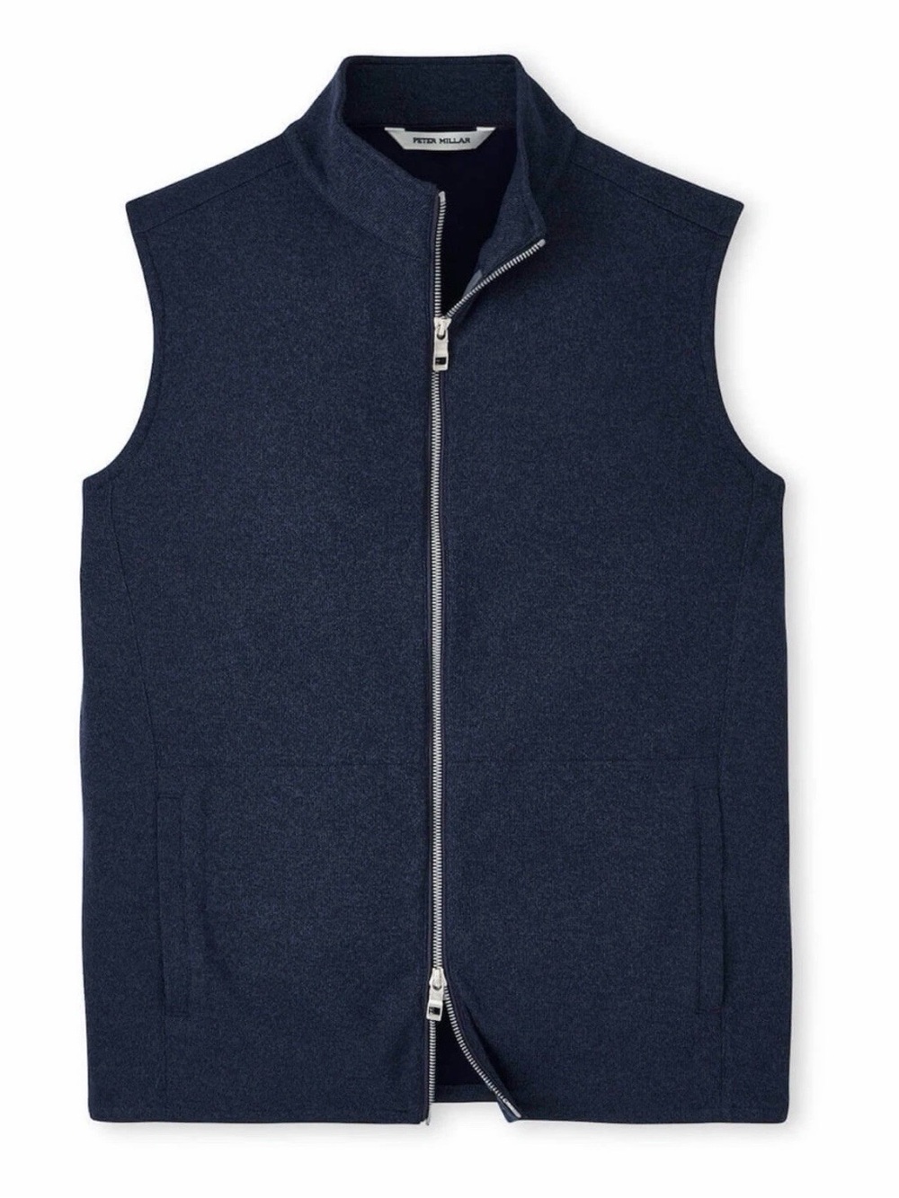 NWT Peter Millar Navy Blue Crown Sweater Fleece Vest MS25K61 (Large)